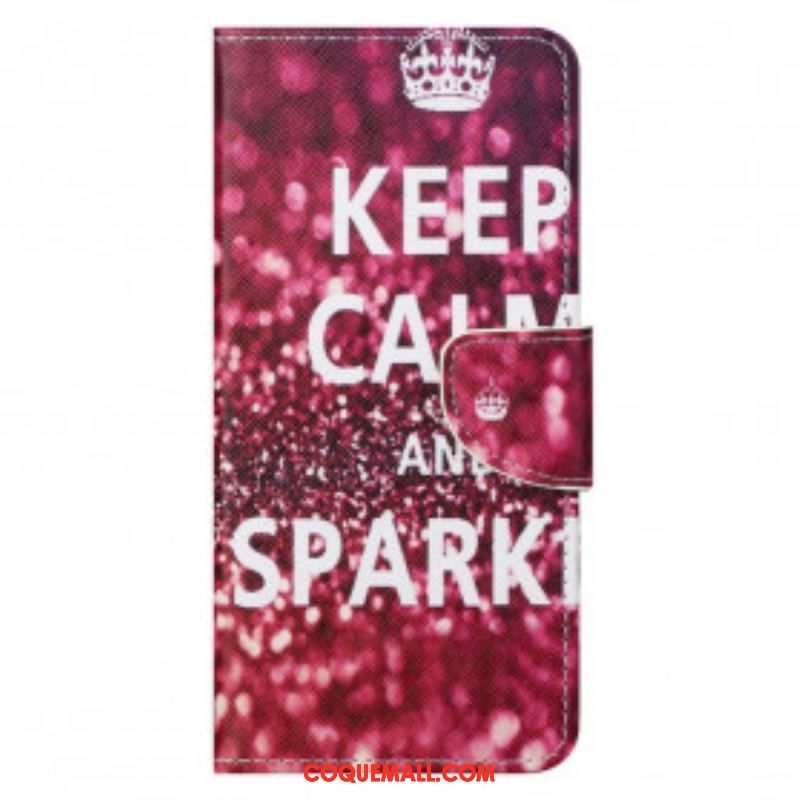 Housse Motorola Edge 20 Pro Keep Calm and Sparkle