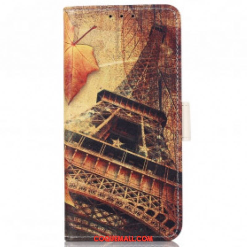 Housse Motorola Edge 20 Pro Tour Eiffel En Automne