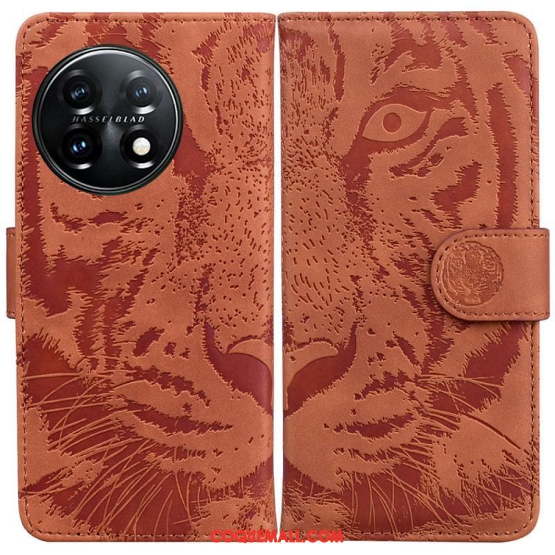 Housse OnePlus 11 5G Empreinte Tigre