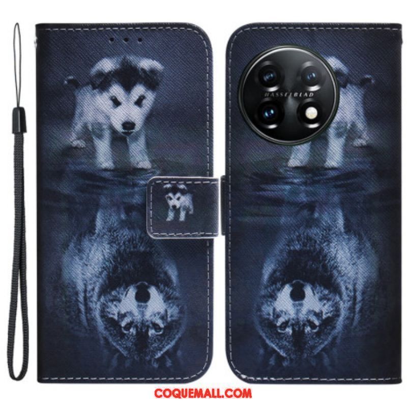 Housse OnePlus 11 5G Reflet de Chien