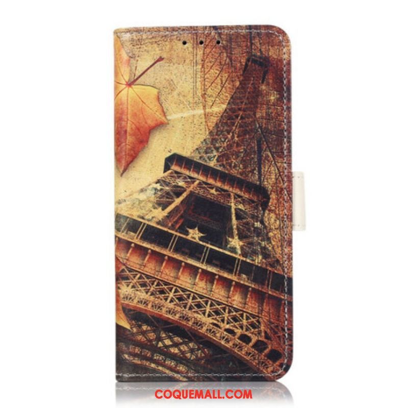 Housse OnePlus Nord 2 5G Tour Eiffel en Automne