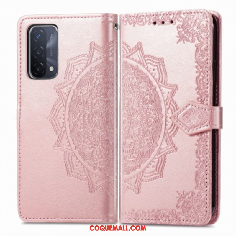 Housse Oppo A54 5G / A74 5G Mandala Moyen Age