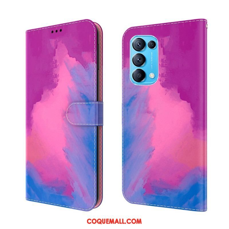 Housse Oppo Find X3 Lite Aquarelle