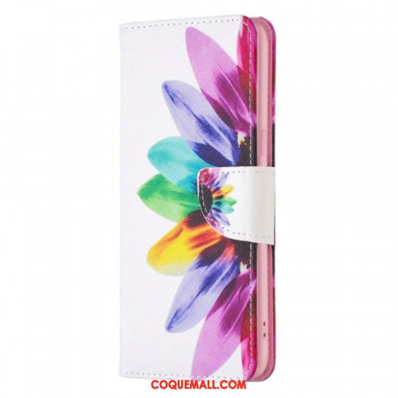 Housse Oppo Find X5 Fleur Aquarelle