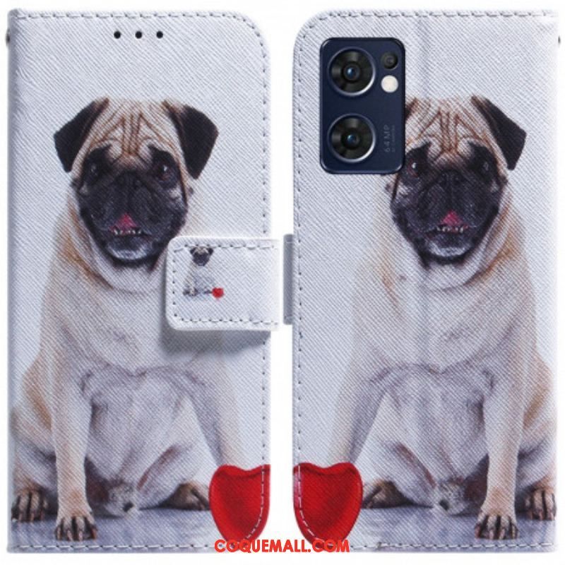 Housse Oppo Find X5 Lite Pug Dog