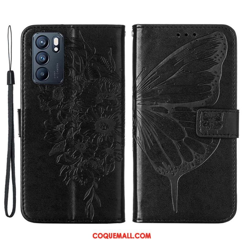 Housse Oppo Reno 6 5G Papillon Design