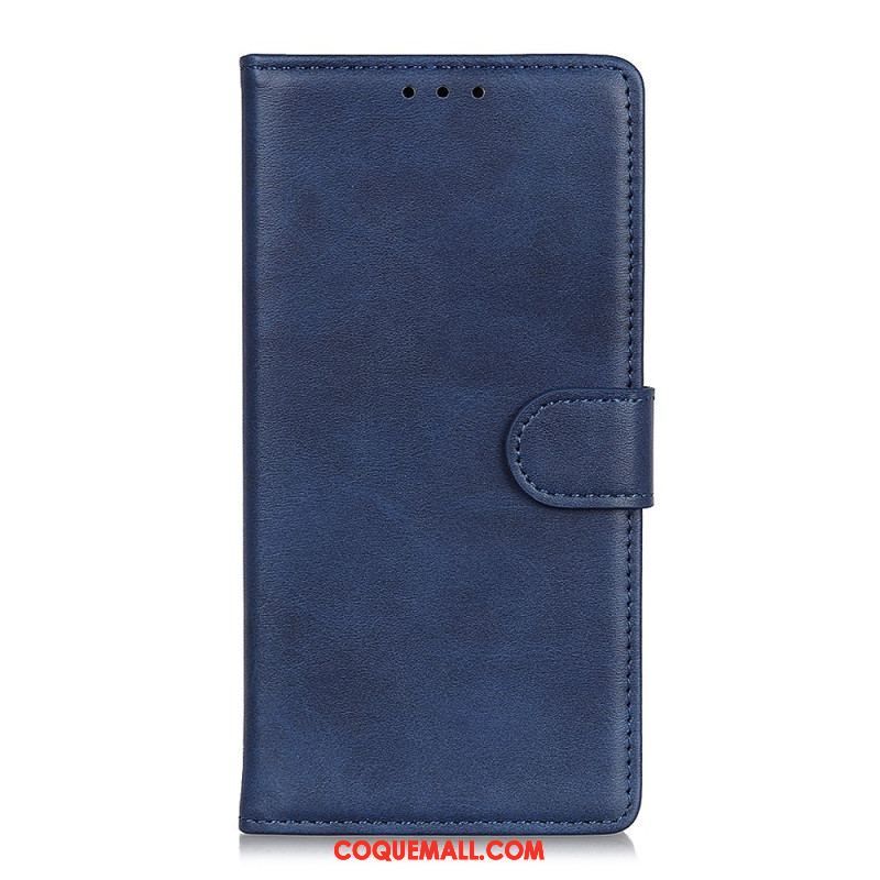 Housse Oppo Reno 8 Lite Style Cuir Mat