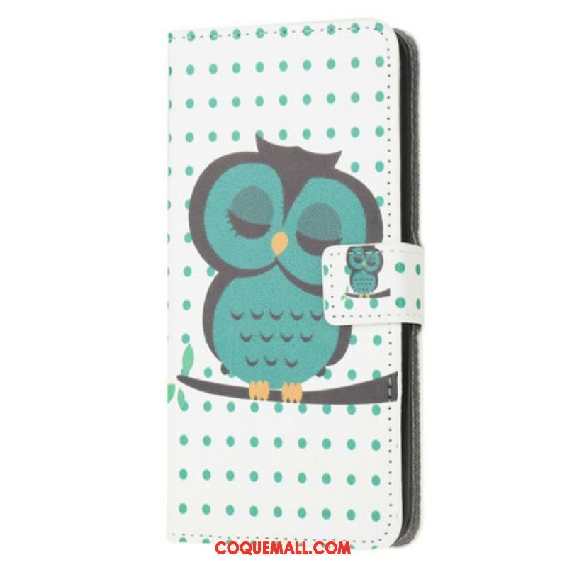 Housse Samsung Galaxy A12 / M12 Hibou Endormi