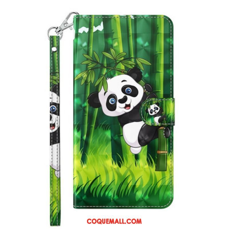 Housse Samsung Galaxy A12 / M12 Panda et Bambou