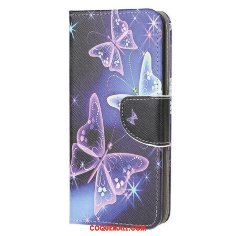 Housse Samsung Galaxy A51 5G Papillons Néons