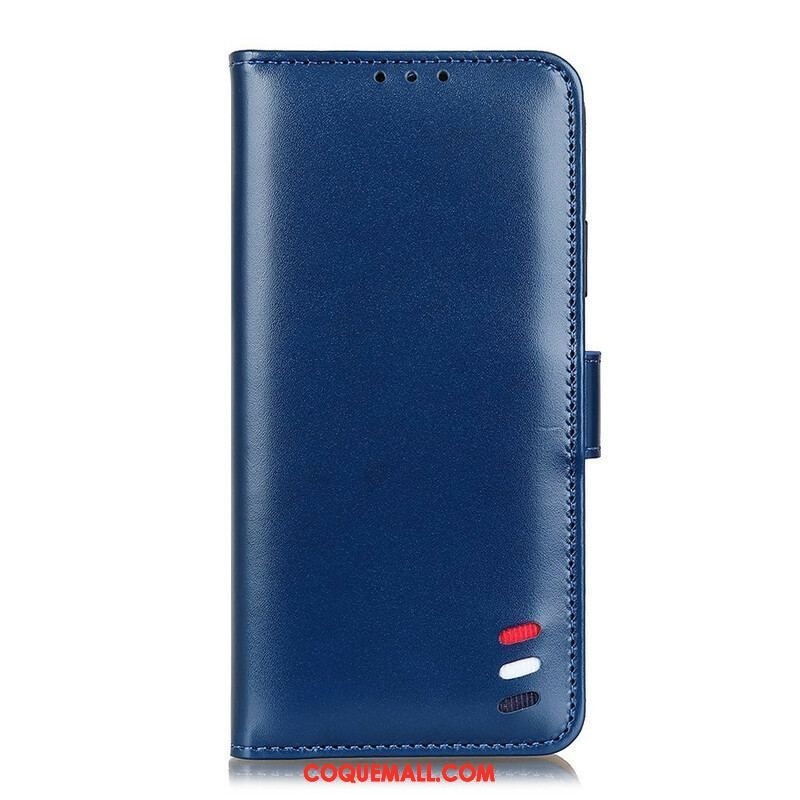 Housse Samsung Galaxy A52 4G / A52 5G / A52s 5G Effet Cuir Tricolore