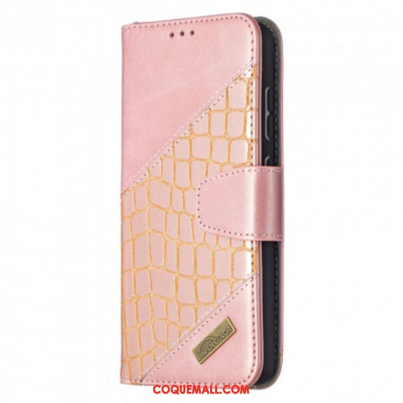 Housse Samsung Galaxy A52 4G / A52 5G / A52s 5G Effet Peau de Crocodile Classique
