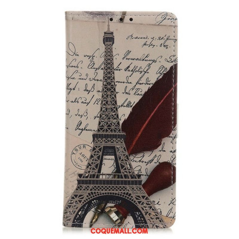 Housse Samsung Galaxy A52 4G / A52 5G / A52s 5G Tour Eiffel du Poète