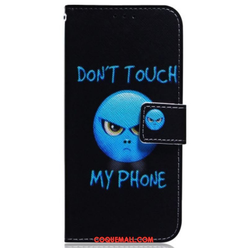 Housse Samsung Galaxy A54 5G Emoji Don't Touch my Phone