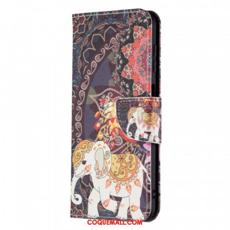 Housse Samsung Galaxy M32 Éléphant Indien