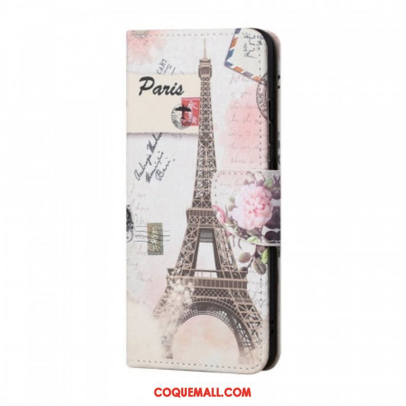 Housse Samsung Galaxy M53 5G Tour Eiffel Vintage