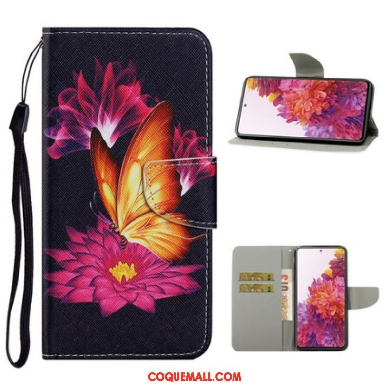 Housse Samsung Galaxy S20 FE Papillon et Lotus