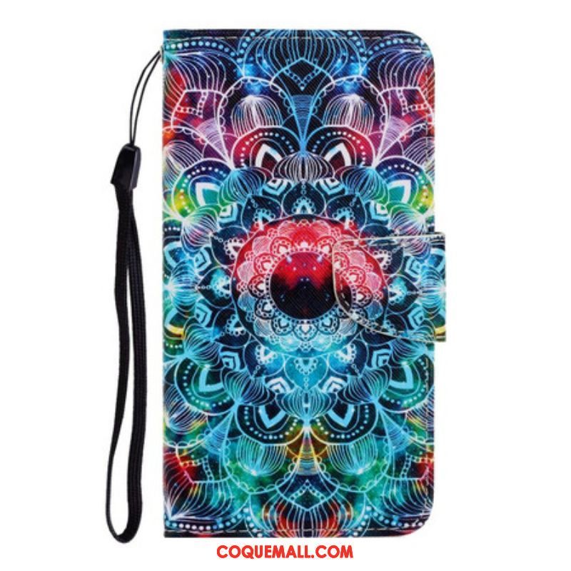 Housse Samsung Galaxy S20 Plus / S20 Plus 5G Flashy Mandala à Lanière