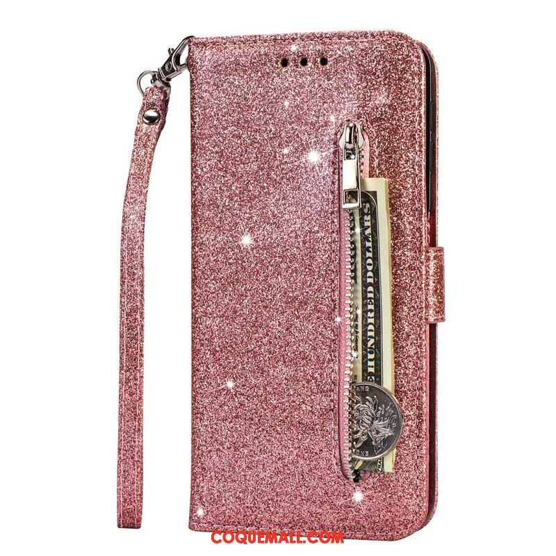 Housse Samsung Galaxy S20 Plus / S20 Plus 5G Porte-Monnaie Paillettes