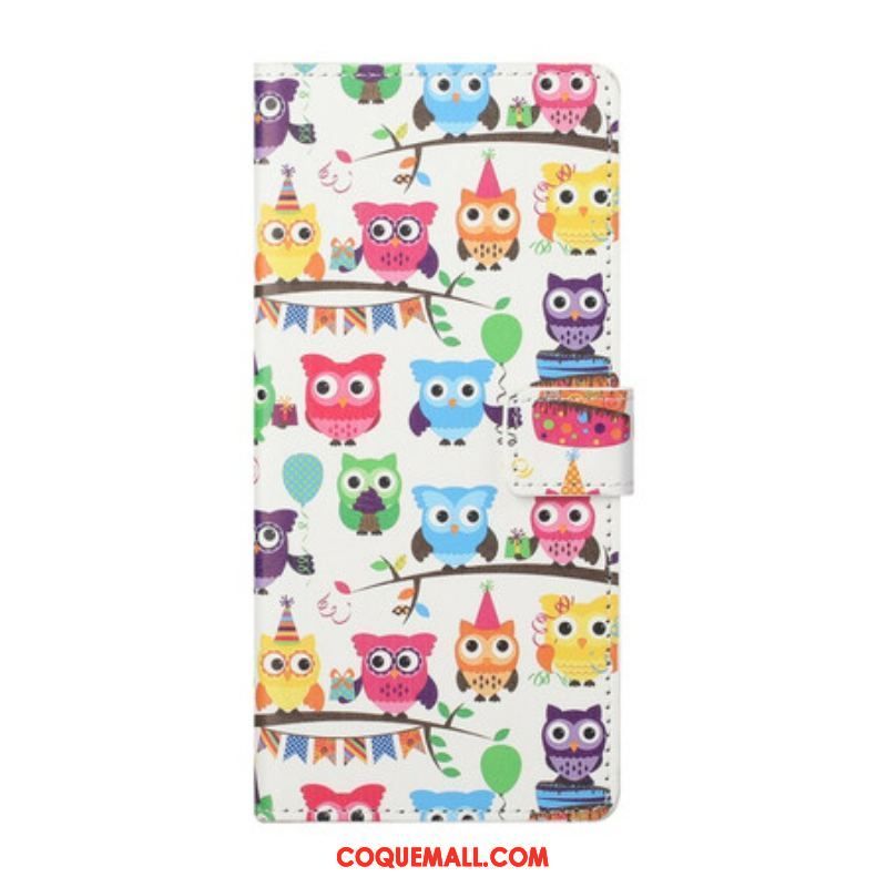 Housse Samsung Galaxy S21 FE Multiples Hiboux