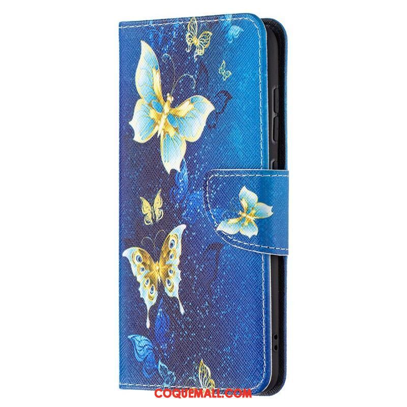 Housse Samsung Galaxy S21 FE Papillons Rois