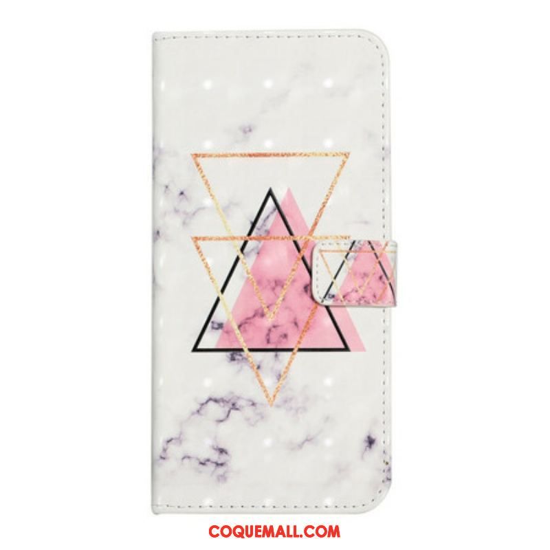 Housse Samsung Galaxy S21 FE Triangle en paillettes