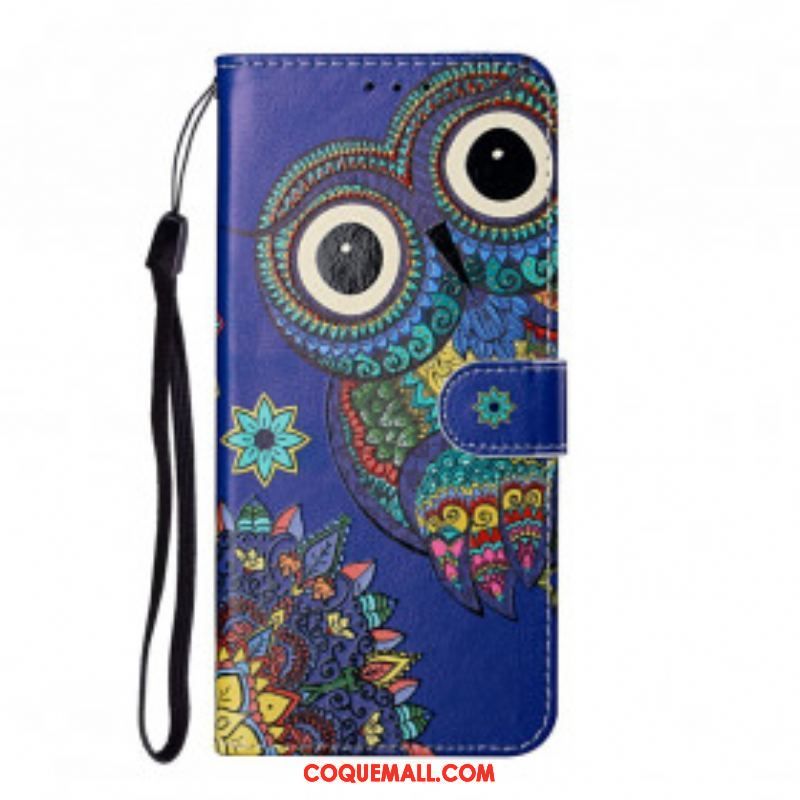 Housse Samsung Galaxy S21 Ultra 5G Hibou en Mandala