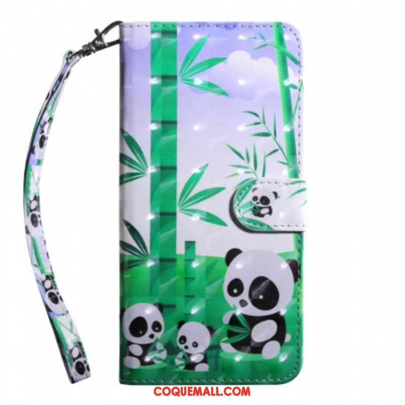 Housse Samsung Galaxy S22 5G Famille Pandas