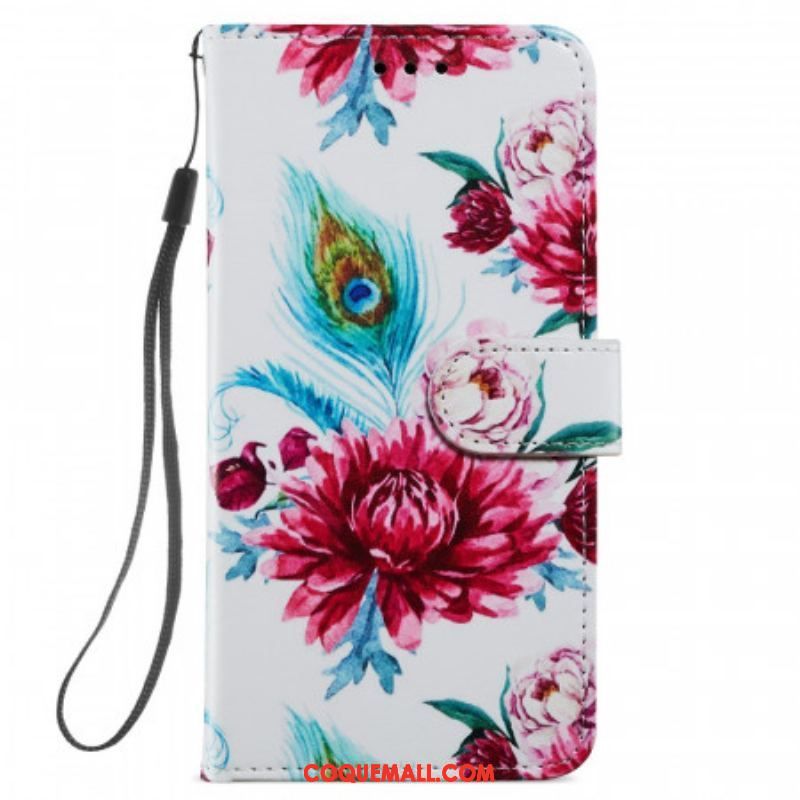 Housse Samsung Galaxy S22 5G Fleurs Intenses