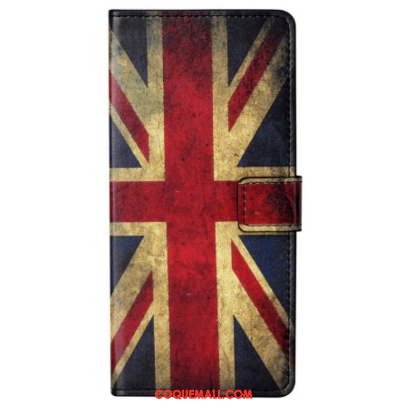 Housse Samsung Galaxy S23 5G Drapeau Anglais Vintage