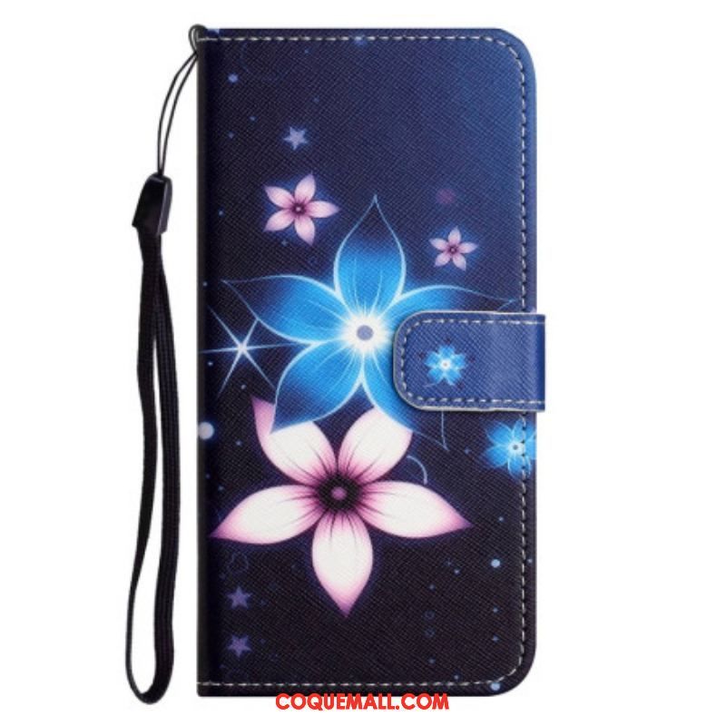 Housse Samsung Galaxy S23 5G Fleurs Lunaires