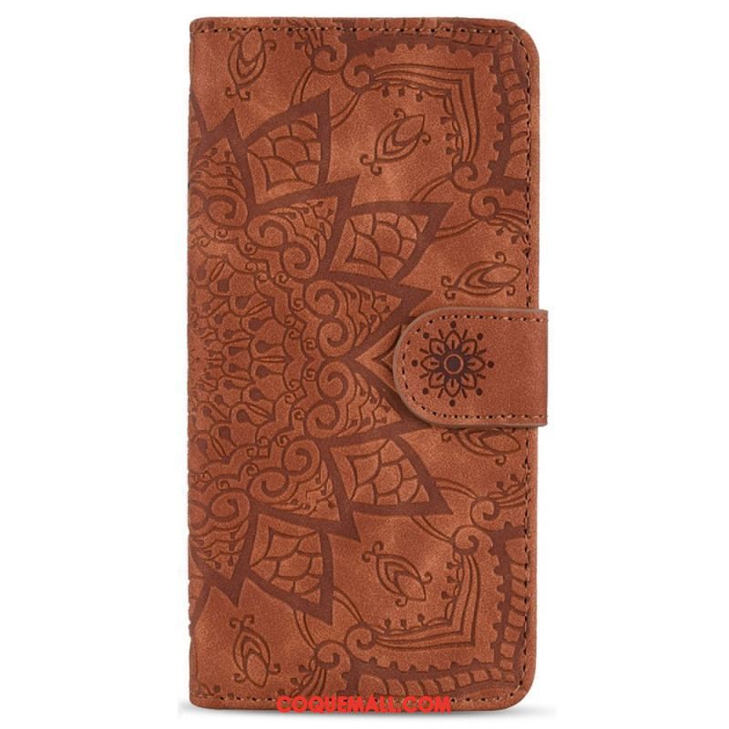 Housse Samsung Galaxy S23 5G Mandala Stylé à Lanière