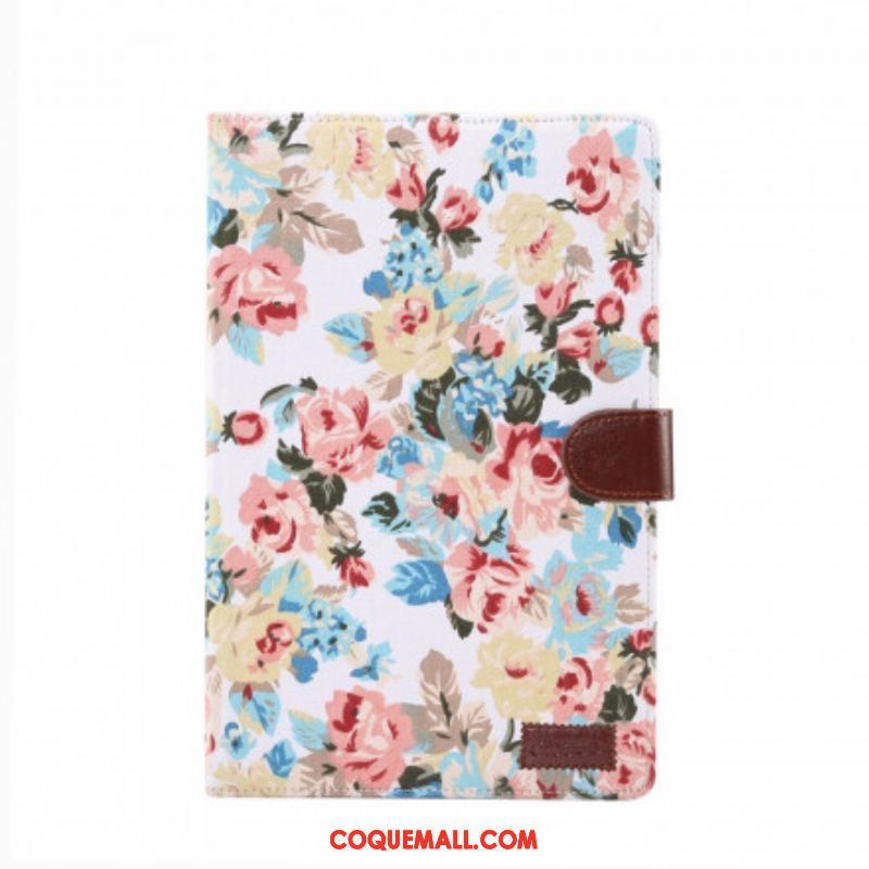 Housse Samsung Galaxy Tab A7 (2020) Fleurs Liberty