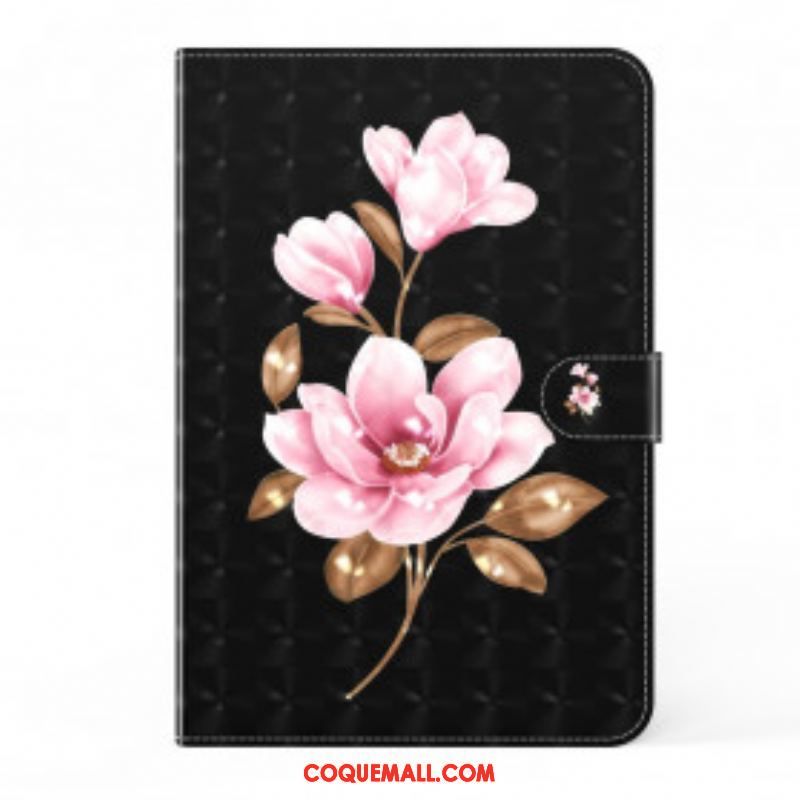 Housse Samsung Galaxy Tab A7 (2020) Light Spot Fleurs Roses