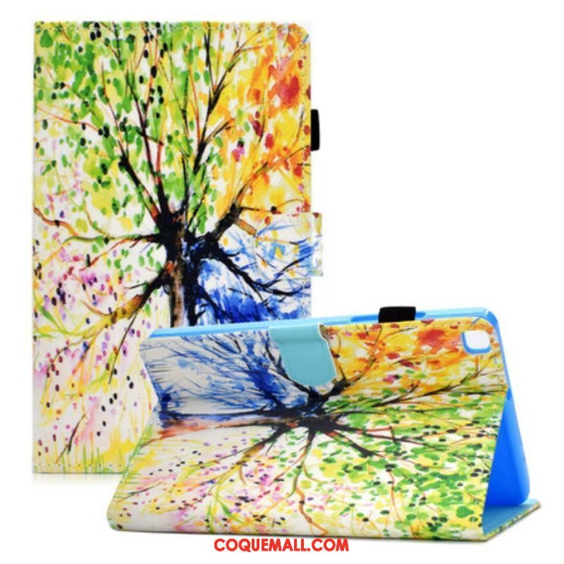 Housse Samsung Galaxy Tab A7 Lite Arbre Aquarelle