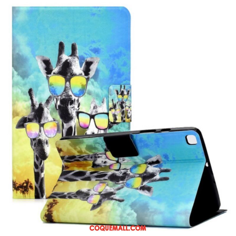 Housse Samsung Galaxy Tab A7 Lite Funky Girafes