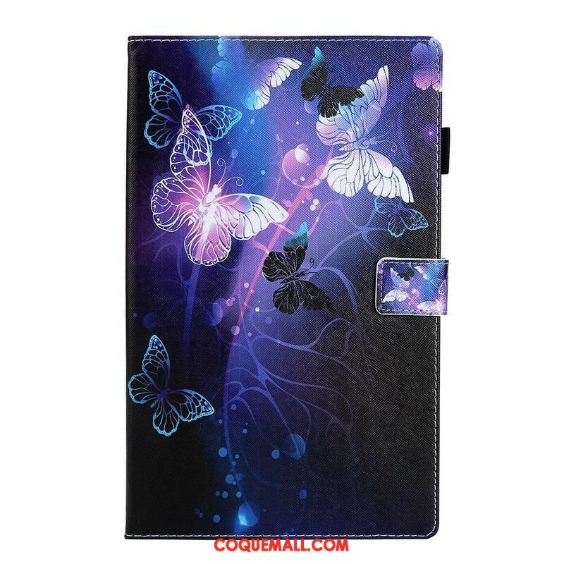 Housse Samsung Galaxy Tab A7 Lite Papillons Magiques