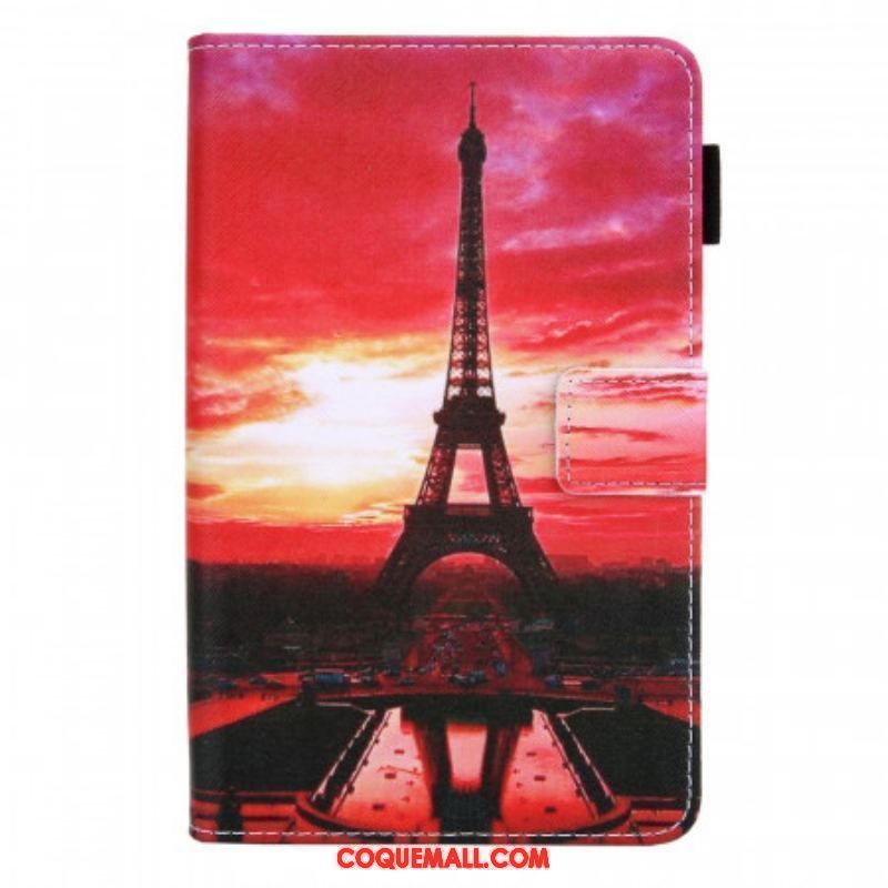 Housse Samsung Galaxy Tab A8 (2021) Sunset Tour Eiffel