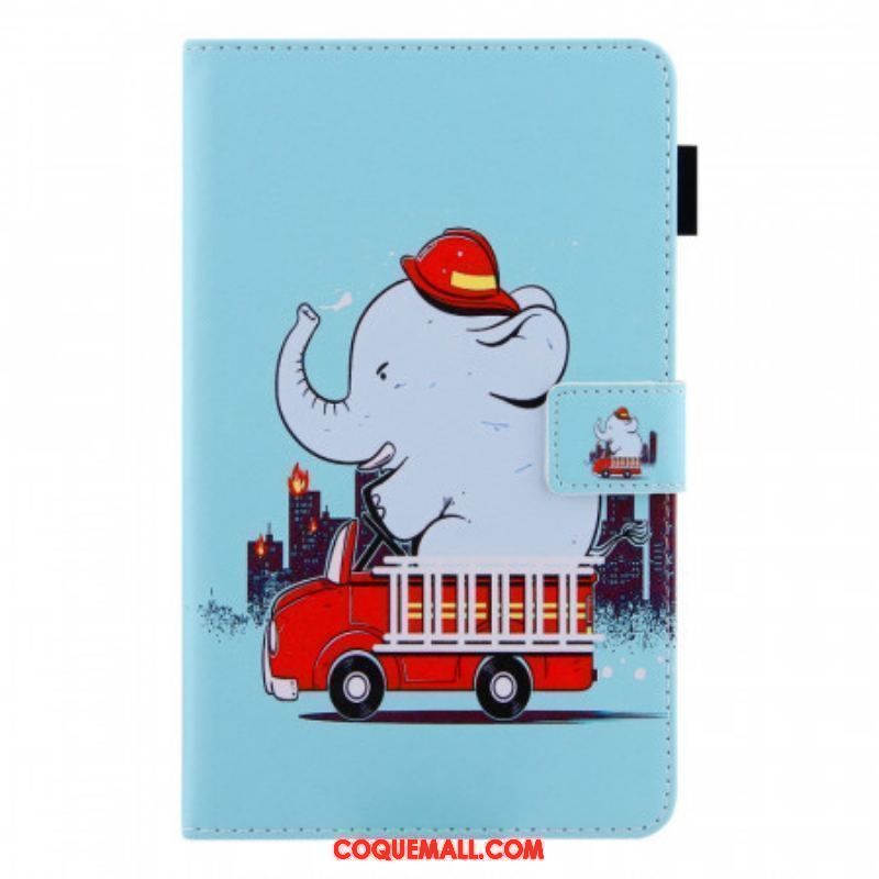 Housse Samsung Galaxy Tab A8 (2021) Éléphant Pompier