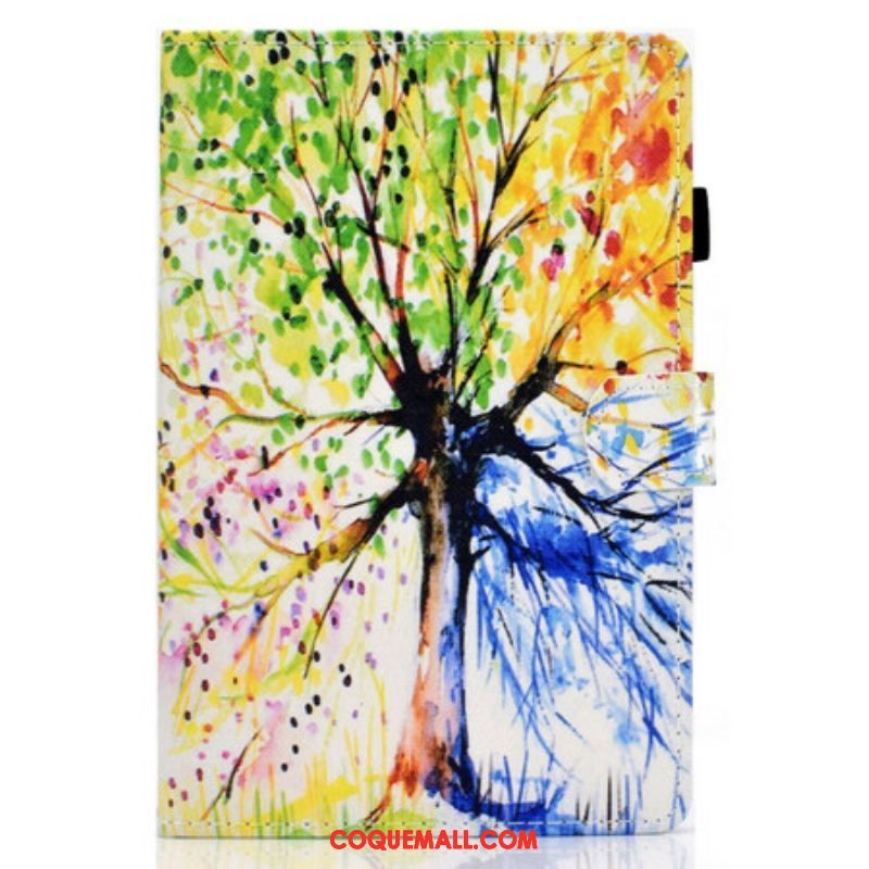 Housse Samsung Galaxy Tab S8 / Tab S7 Arbre Aquarelle