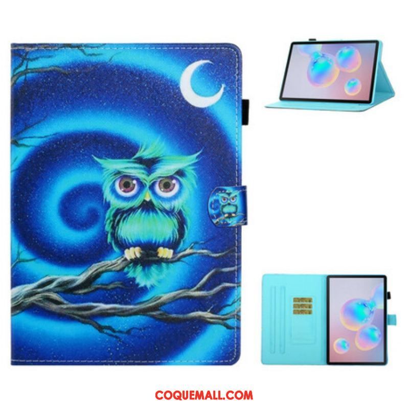 Housse Samsung Galaxy Tab S8 / Tab S7 Drôle de Hibou