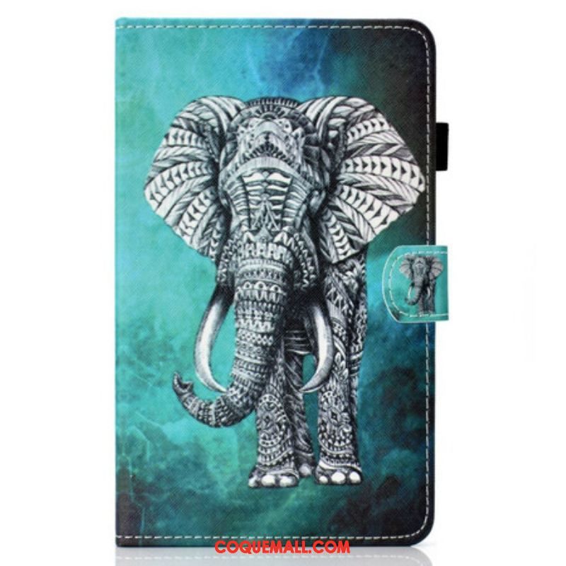 Housse Samsung Galaxy Tab S8 / Tab S7 Éléphant Tribal