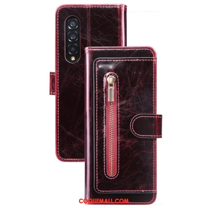 Housse Samsung Galaxy Z Fold 4 Simili Cuir Multi-poches