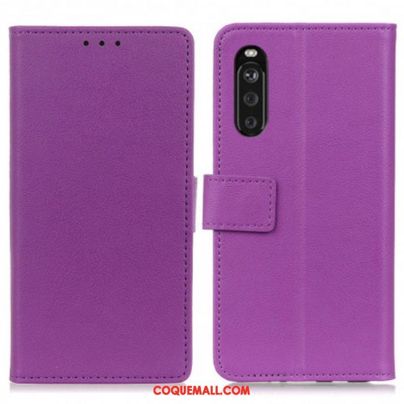 Housse Sony Xperia 10 III Simili Cuir Classique