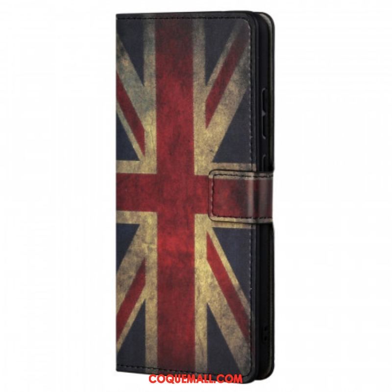 Housse Xiaomi Note 11 / 11s Drapeau Angleterre à Lanière