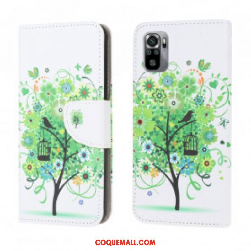 Housse Xiaomi Redmi Note 10/10S/Poco M5s Arbre Vert