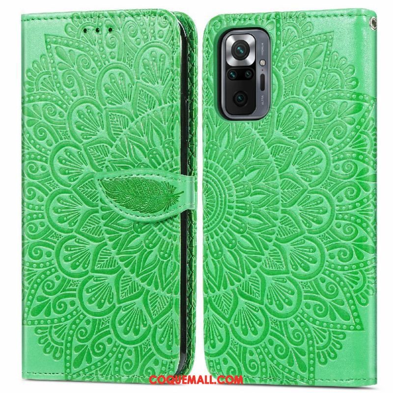 Housse Xiaomi Redmi Note 10 Pro Feuilles Tribales