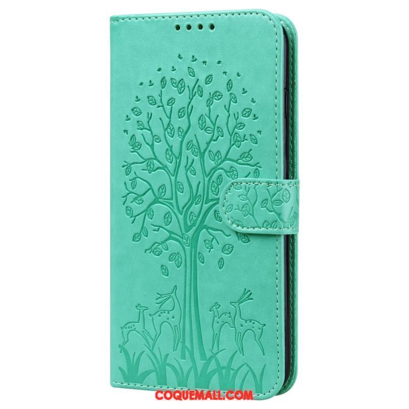 Housse Xiaomi Redmi Note 11 Pro / Note 11 Pro 5G Arbre et Cerfs