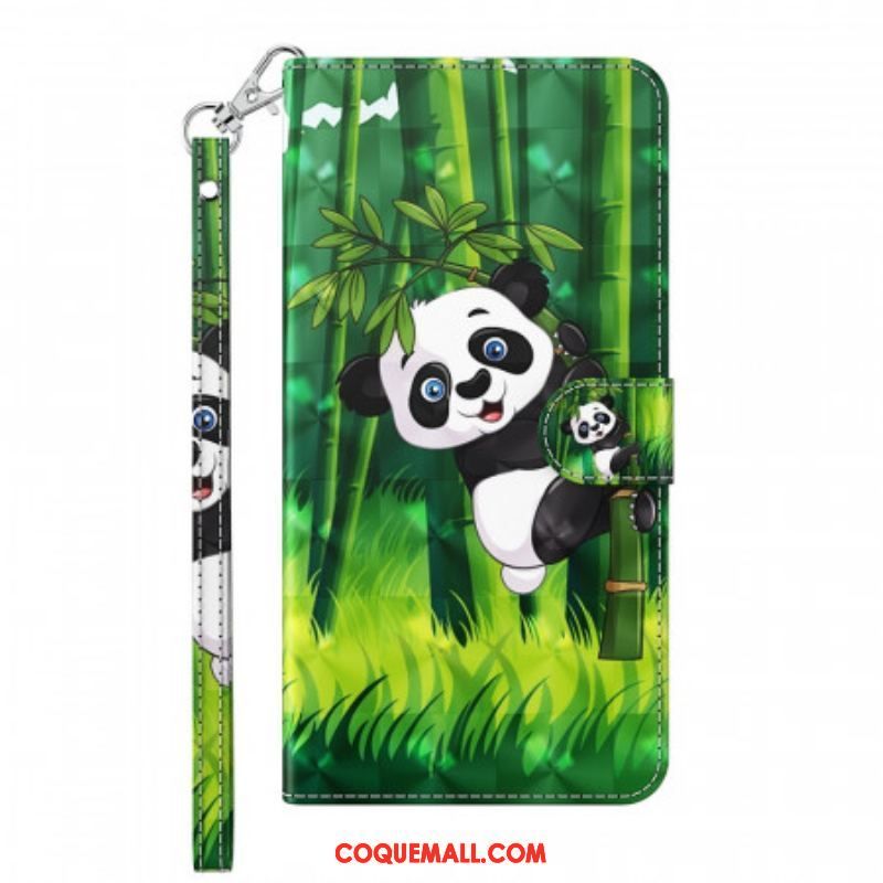 Housse Xiaomi Redmi Note 11 Pro / Note 11 Pro 5G Panda et Bambou