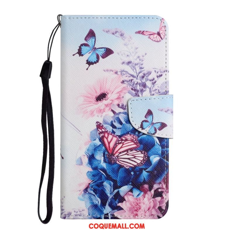 Housse Xiaomi Redmi Note 11 Pro Plus 5G Bouquet de Fleurs et Papillons